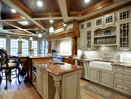 Kitchen 1 - Coffered Ceiling